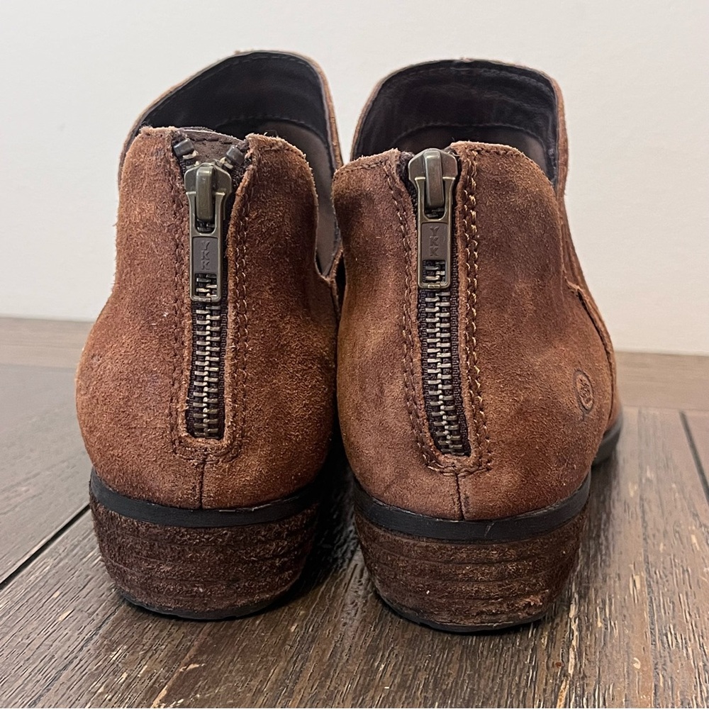 Born Brown Suede Ankle Boots Womens size 9 - Picture 8 of 9